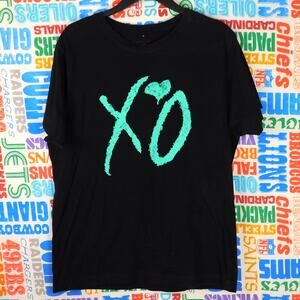 The Weeknd Starboy Tour T Shirt Size L Manchester XO Double Sided Black